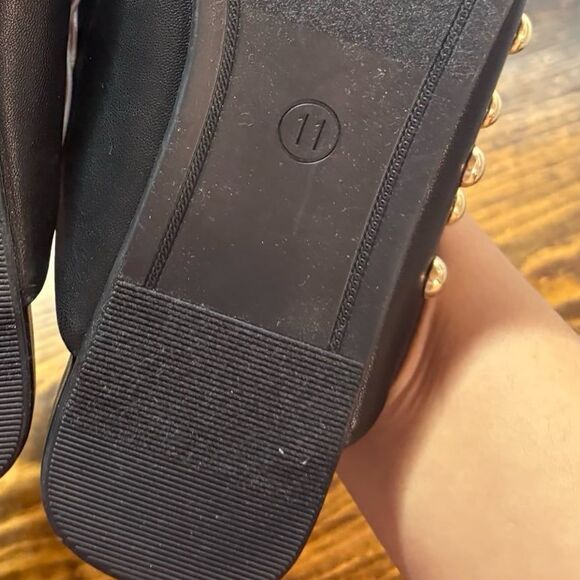 A New Day Black And Gold Studded Mule Size 11 - Picture 7 of 8